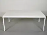 Montana djob konferencebord i hvid med hvidt stel - 3