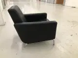 Lounge stol fra Boconcept i sort anilin læder. - 5