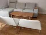 Stol hvidt læder - en lækker Paustian Spinal Chair - 2
