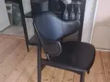 Kvalitets spisestuestole med ægte læder - 3