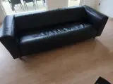 Læder sofa klippan