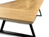 Plankebord eg med tillægsplade 240/290 x 100 cm - 4