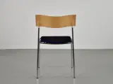 Lammhults campus konference-/mødestol med mørkeblå sæde og ryg i bøg - 3