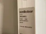 Nordicdoor branddør bd30, 860x40x2052mm, venstrehængt, hvid - 4