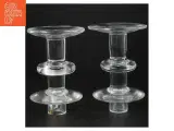 Glas lysestager (str. H. 15 cm) - 2