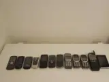 Gamle mobil tlf. Nokia, Bosch, Samsung & Sony