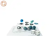 Julepynt, 19 julekugler mm (str. ca 4 cm-17 cm på spir og perlestjerne) - 2