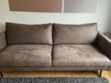 Tre-personers sofa i bonded læder