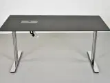 Dencon konferencebord med sort plade og krom stel - 3