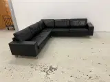 Mogens Hansen MH221 Dobbelt hjørnesofa sort læder. - 2