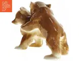 Porcelænsfigur af to legende brune bjørne (str. 19 x 13 x 13 cm) - 3