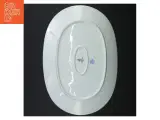 Ovalt porcelænsfad med guldkant (str. 33 x 23 cm) - 3