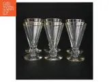 Vintageglas med guldkant (str. 10 x 6 cm) - 2