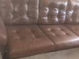 3-pers lædersofa 