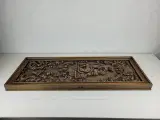 Vintage relief håndlavet og udformet i træ - 3