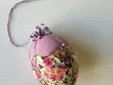 Stort påskeæg, rosa m blomster - 2