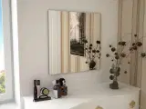 Vægspejl 60 x 60 cm firkantet glas
