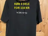 3 ens T-shirts med hætte