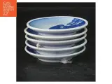 Blå og hvid dekorative platter fra Royal Copenhagen (str. Ø 8 cm. 5 styk) - 2