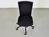 Efg kontorstol med sort polster - 5