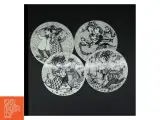 Dekorative platter med illustrationer, Bjørn Wiinblad fra Nymølle (str. 4 styk. ø. 15 cm) - 4