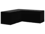 Overtræk til havemøbler L-formet 250x250x90 cm 12 snørehuller