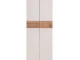 Almina klædeskab 59 cm 2 låger - Hvid/Eg