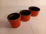3 søde, røde mini potter