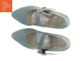 Suede Mary Jane pumps med glimmerhæl fra Roccamore (str. 39 ) - 4