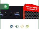 Lenovo ThinkCentre M900 Tiny - Intel i5 6500T 2,5GHz 256GB NVMe  8GB Win10 Pro - Grade B - stationær computer