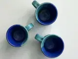 Keramikkrus, blå/turkis glasur, pr stk - 5