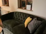 Grønt velour sofa sæt fra Ilva 