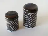 To retro Sødahl metaldåser i brunt
