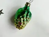 Vintage julekugle, grøn drue med grøn bemaling - 2