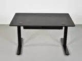 Hæve-/sænkebord med sort linoleum, 120 cm. - 3
