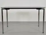 Konferencebord med grå plade og ben i krom - 5