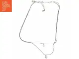 Dyrberg/Kern sølvfarvet halskæde med Swarovski-krystaller vedhæng (str. 46 cm) - 3