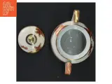 Porcelænstepotte med låg og dekoration (str. Ø 10 cm) - 5