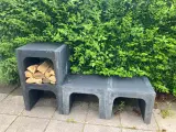 Betonelementer u-formede, antracit - 2