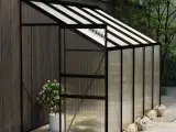 Drivhus 6,23 m² aluminium antracitgrå