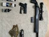 Sniper med CO2 pistol + udstyr