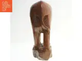 Træskulptur af elefanter (str. 31x27 cm) - 2