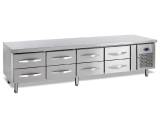 Rustfri Lavt Kølebord GN1/1 -350 l – 150 kg