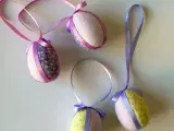 Mini påskeæg. pastel mix, 4 stk samlet - 3