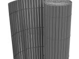 Dobbeltsidet havehegn PVC 90 x 300 cm grå
