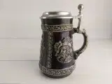 Vintage tysk ølkrus med låg - 5