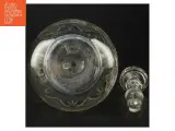 Glas kande med prop (str. 24 cm. 13 cm i diameter) - 3
