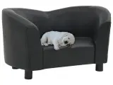 Hundesofa 67x41x39 cm kunstlæder sort