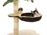 Kradsetræ til katte med sisal-kradsestolper 50 cm beige og brun
