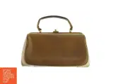 Klassisk vintage håndtaske i flot læder med klik åbning - 2